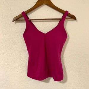 NWOT Lululemon tank in fuschia sz 4